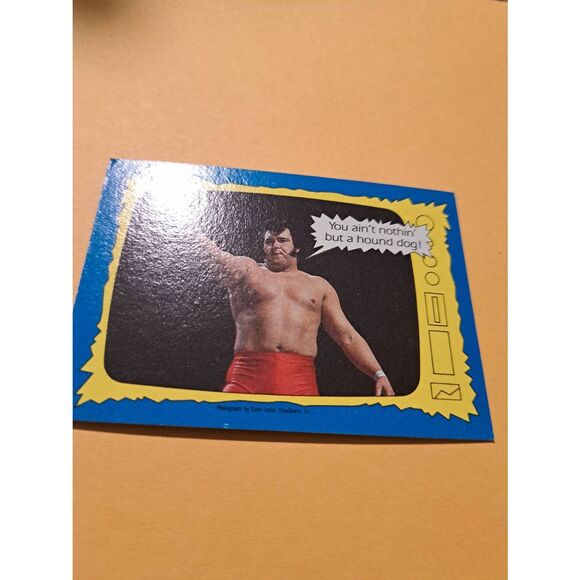Vintage 1987 WWF Honky Tonk Man Wrestling Trading Card 73 Superstars Speak Topps - Picture 3 of 4